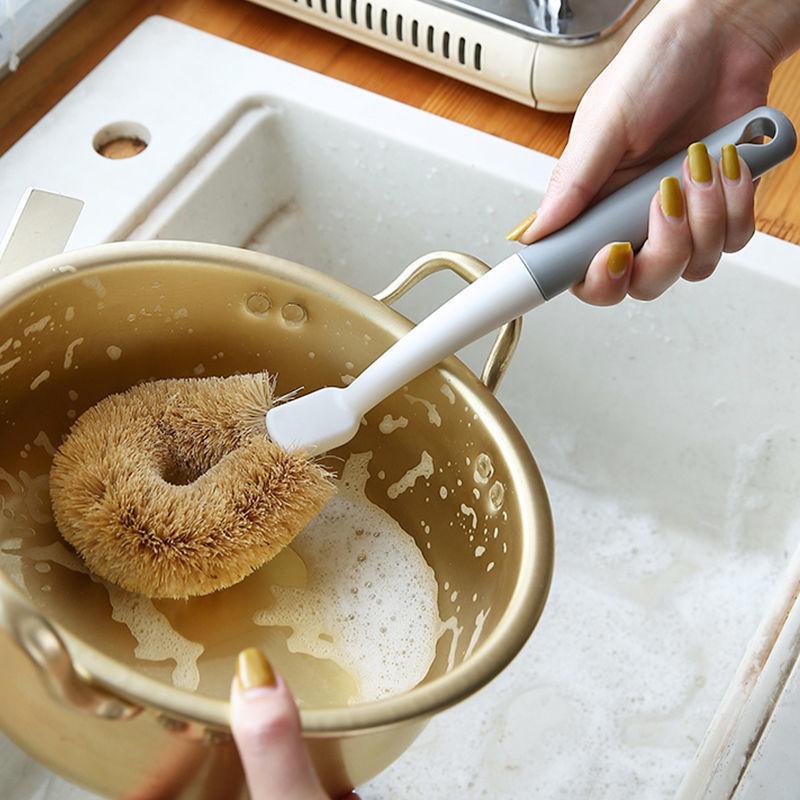 Long Handle Non Greasy Dishwashing Household Kitchen No Damage To Pots and Brushes
