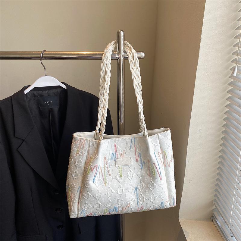 

Сумка большой вместимости женская новая летняя универсальная повседневная на плечо сумка-тоут для занятий для студентки