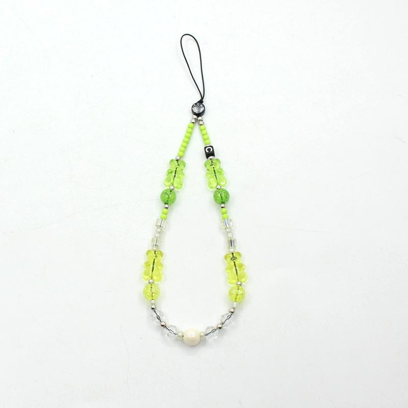 Lanț de telefon DIY la modă, anti-pierdere, cu mărgele emailate curcubeu – Stil popular pe internet