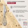 Fouet de cuisine et pâtisserie en inox avec bille 26,5 cm Fackelmann Ovale Limited Edition ref.