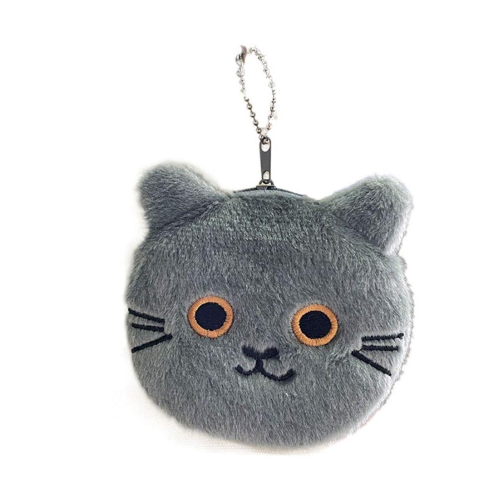 Bag Pendant Cat Plush Coin Purse Korean Style Cartoon Change Pouch Creative Mini Cat Handbag  Daily