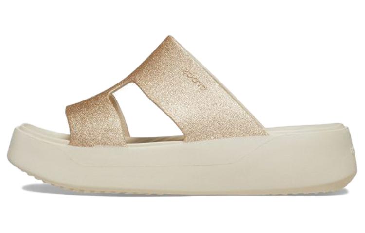 Crocs Getaway Platform H Strap Sandals White Brown Women s 209667-160 36-37