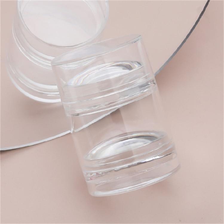 Jelly Clear Nail Stamper Nail Scrapers Silicone Nail Art Stamper Nail Stamping Kits DIY Nail Art Tools Nail Salon-Home