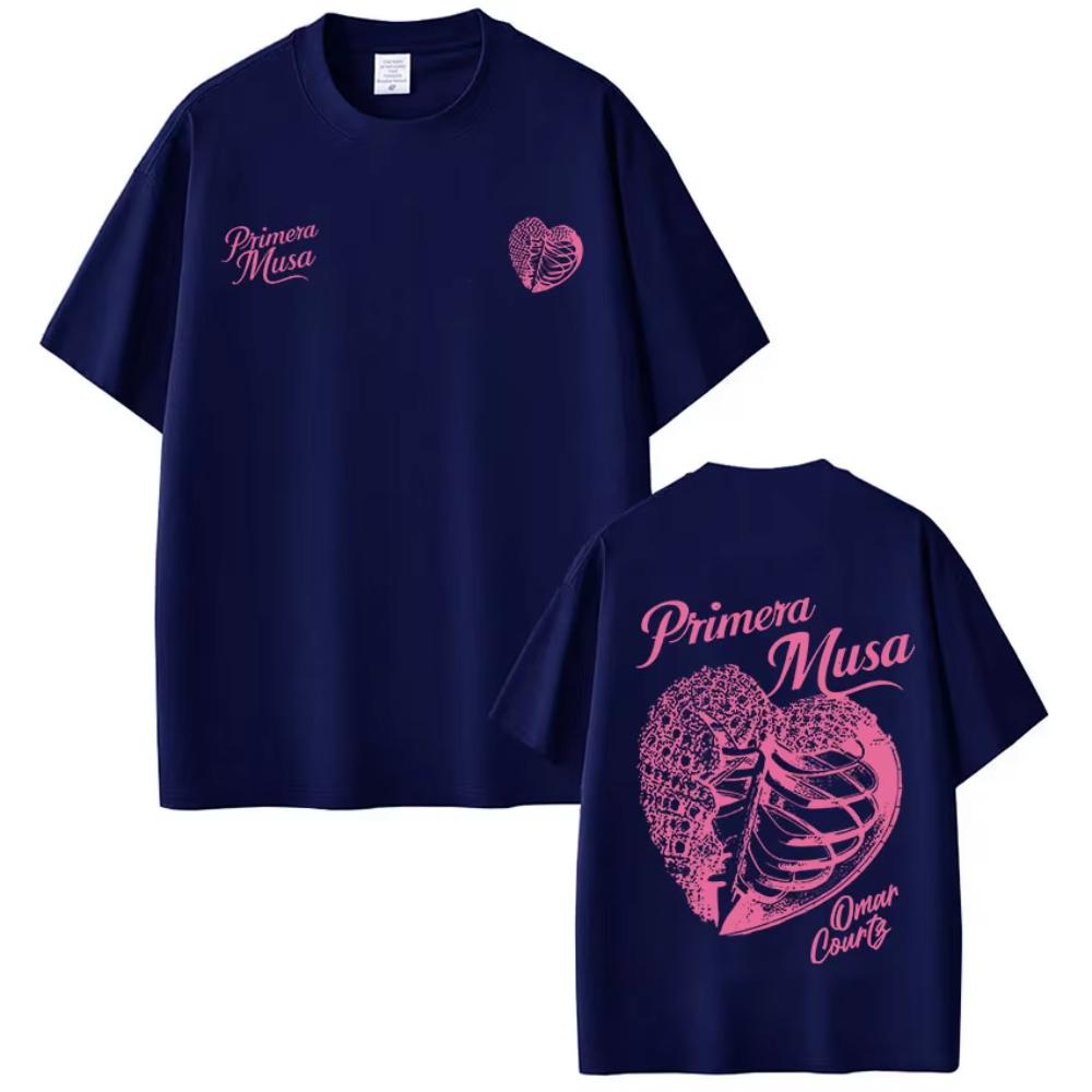 Omar Courtz Primera Musa Album Tour Merch T Shirt Men's Women Hip Hop Fashion T-shirts Casual Cotton Loose Short Sleeve T-shirts