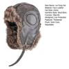 Men Winter Lei Feng Hat Thickened Plush Ear Protection Fuzzy Faux Fur Windoroof Waterproof Heat Retention Outdoor Skiing Skating Snowboarding Hataily