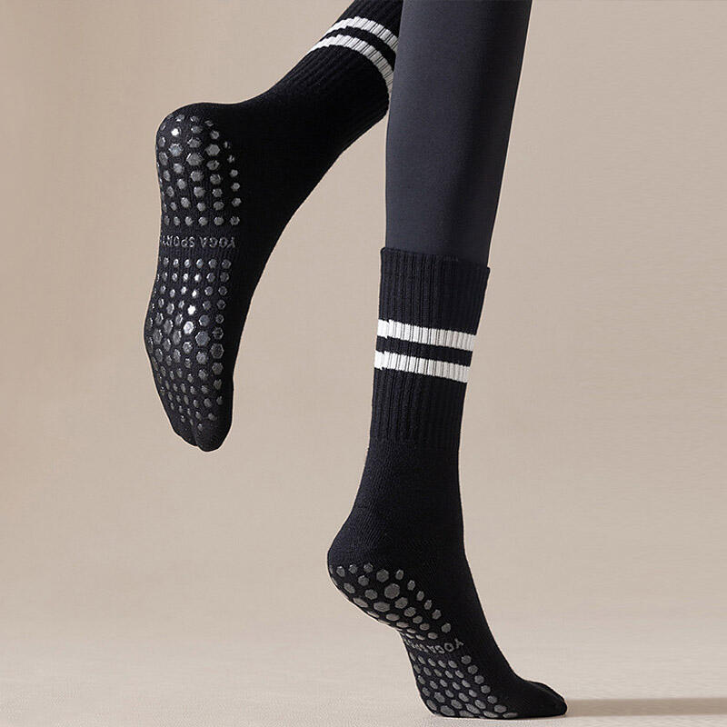 Non-Slip Yoga Socks Pilates Anti-Slip Socks DD-12498 Purple