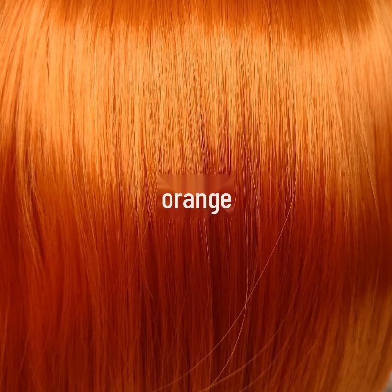 

Парик средней длины черный с челкой - Синтетическое волокно, Длинные прямые волосы для женщин