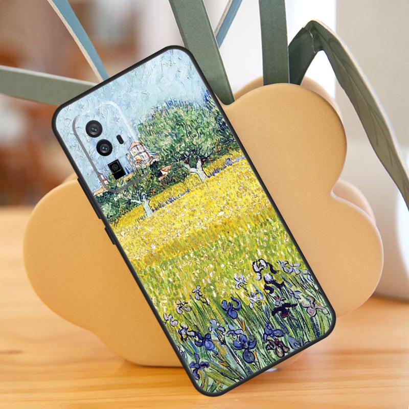 Irises Painting Case For POCO X3 X6 F6 Pro M6 X5 F3 F5 M5s Xiaomi 13 14 Ultra 12 Lite 11T 12T 13T Pro Cover