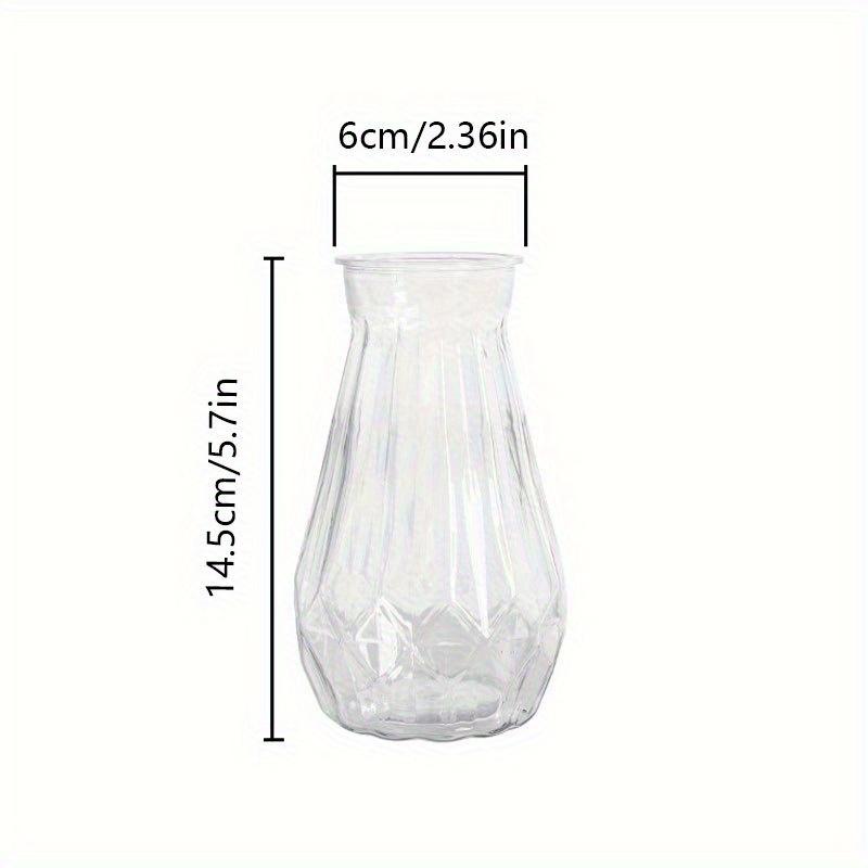 High Quality Diamond Style Plastic Vase, Transparent Vase, Suitable for Table Decoration, Wedding, Home, Table Decoration,