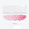 Cloud-Handgelenkauflage für Tastatur und Maus Klar Transparent Ergonomisch Niedliches Maushandgelenkpolster Silikon Rutschfestes Handgelenkpolster für Computer