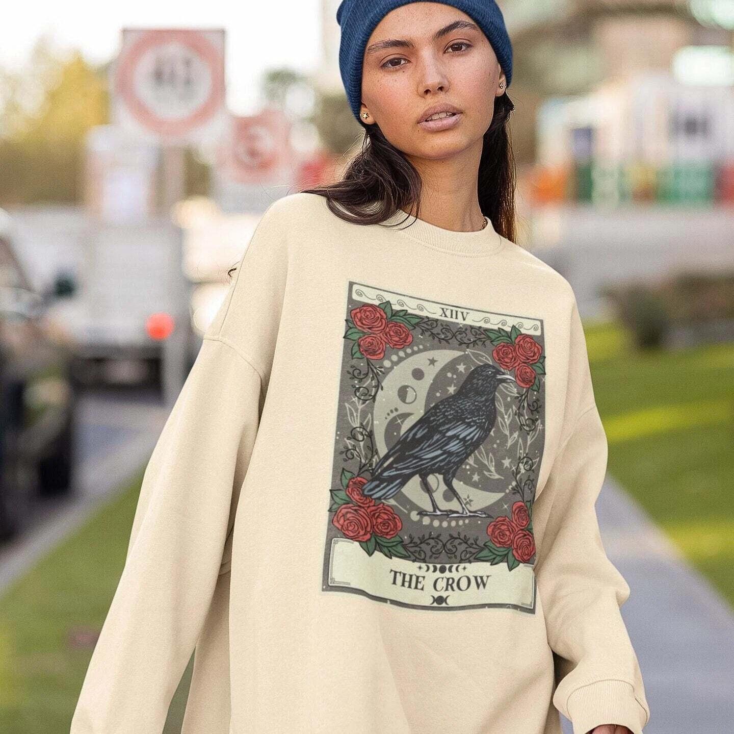 The Crow Tarot Card Sweatshirt 4XL