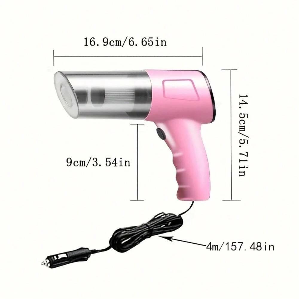 

Автомобильный пылесос Мощное удаление пыли Высокая мощность Седан Ручной Прямое подключение 12 В Провод Мини-уборочная машина для автомобилей Аксессуары розовый