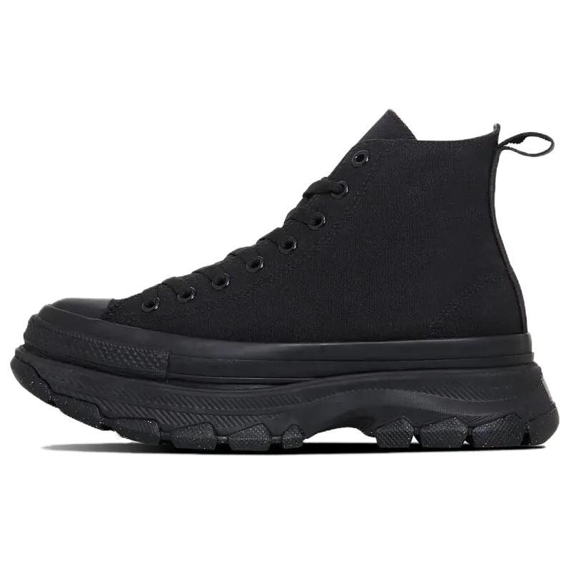 Converse All Star Trekwave Fashion Versatile High Top Canvas Shoes Unisex Sneakers Black 31313040