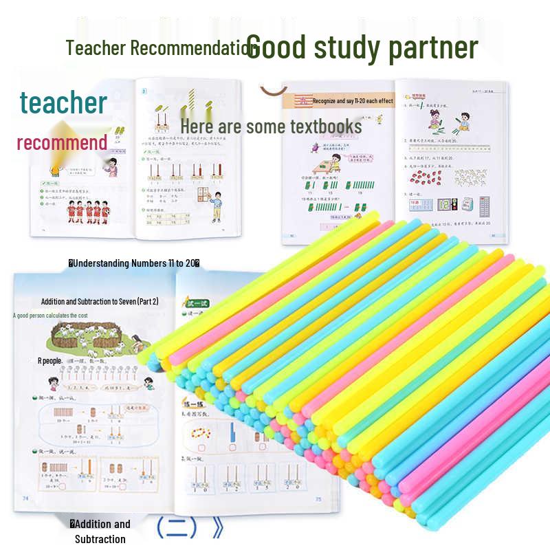 Duoqi 100pcs Counting Rods: First Grade Math Teaching Aids for Addition & Subtraction