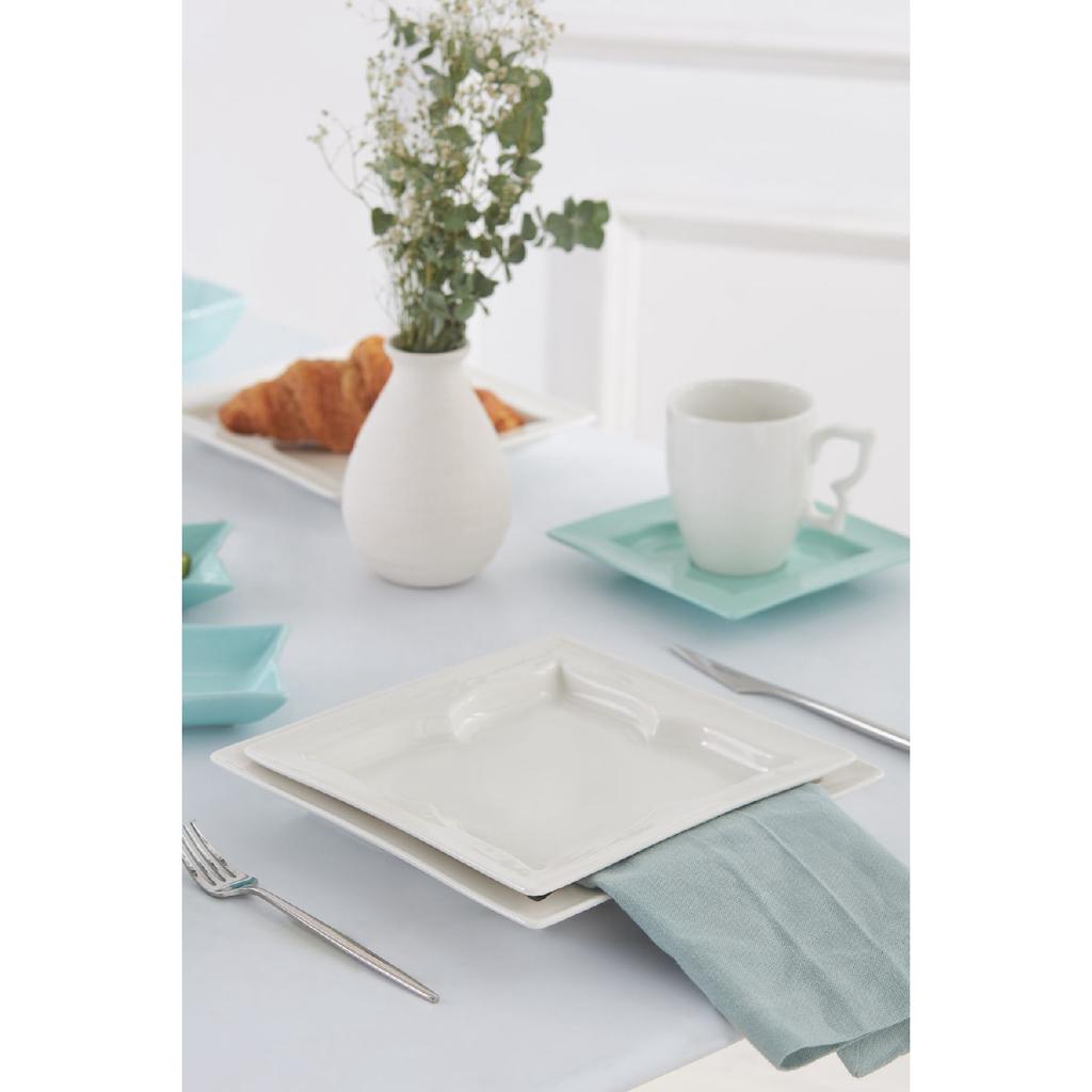 Winx Porcelain 28 Piece Breakfast/serving Set For 6 Persons White