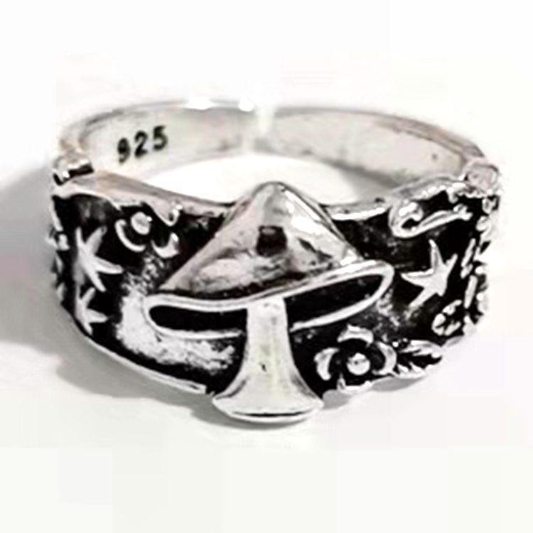 New European and American Mushroom Star Leaf Ring Fashion Ring Jewelry