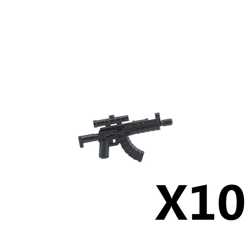 Vojáci Figurky Zbraně Stavebnice Pistole Poposha MP40 Puška AK74 Raketomet Kulka Plamenomet Hračky Dárek T051