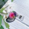Transparent Dried Leaf Flower ID Card Clip Badge Reel Floral creative Resin Badge Holder Work Badge Gfit for Doctor Nurse