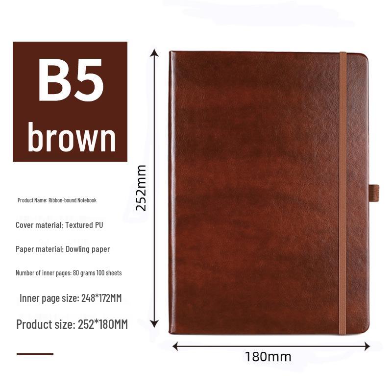 A5 Custom Ribbon Hardcover Notebook for Students and Professionals