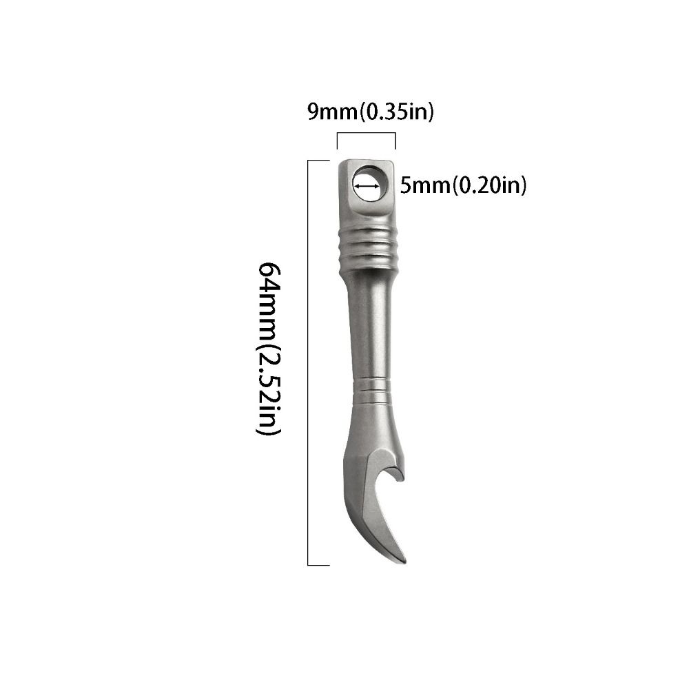 Multi-functional EDC Multi-functional Tool Titanium Zinc Zinc Alloy Bottle Opener  Daily Use