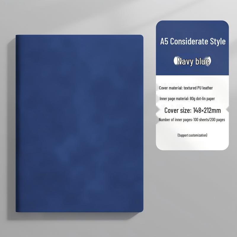 A5 Faux Leather Chinese-Style Notebook & Pen Gift Set