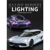 1/24 Koenigsegg Gemera GT Supersportwagen Legierung Diecast Modellauto Sound und Licht Zuhause Trendige Ornamente Exquisite Simulation Dekorative Geschenke Junge