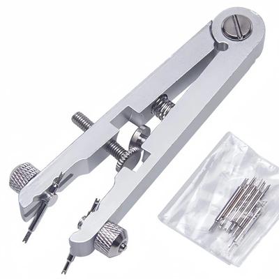 6825 Watch Pliers Watch Spring Bar Plier Tool Kit Tweezer Removal Strap With Screw Adjustment Length Size Replacement Repair