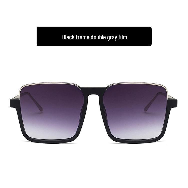 

Женские солнцезащитные очки полуободковые класса люкс румяного цвета - Стильная защита от УФ-лучей для вождения As Pictured