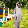 Hooded Beekeeper Suit, Protective Clothing with Removable Fencing Veil, Breathable, Double  , Elastic Cuff for Beekeeping, Suitable Height