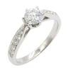 Used JEWELRY Diamond Ring Ring Pt950 Platinum Silver Clear Used