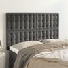 Day and Night - Day and Night Headboards 4 Units Dark Gray Velvet 72x5x78/88 Cm