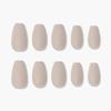 Reusable Nail Tips Sand Beige (Coffin)