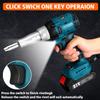 New Brushless Electric Riveter Guns 2.4-4.8mm Cordless Rivet Nut Gun W/ 7500mAh Li-ion Battery Rivet Tool