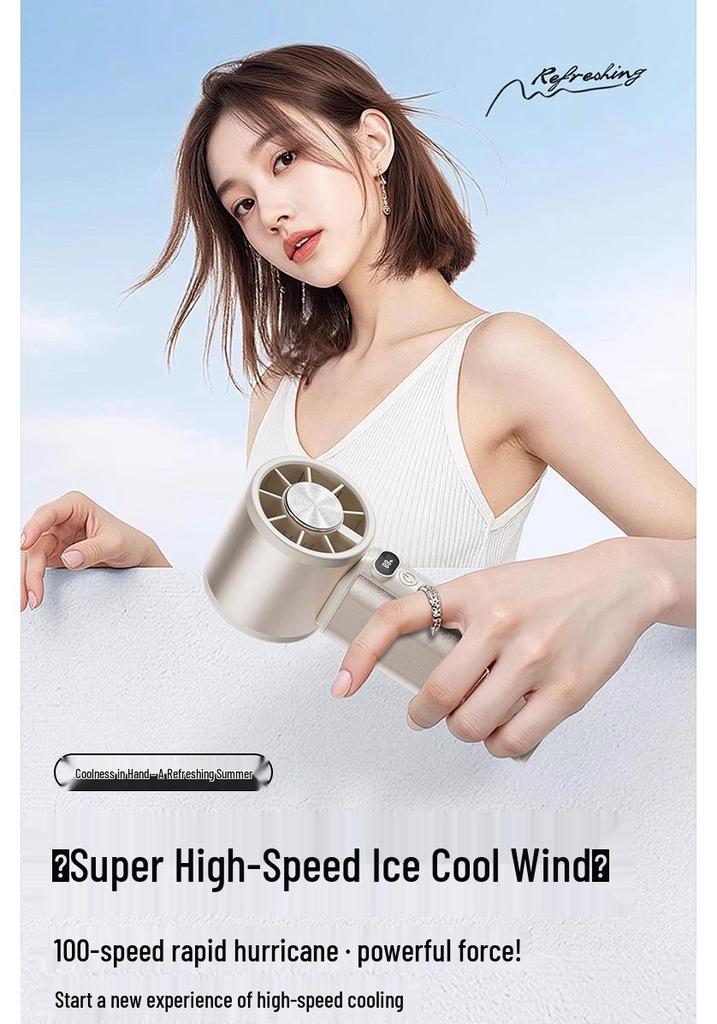 Rechargeable High-Speed Handheld Cooling Fan