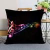 Music Theme Series Pillowcases, Living Room Sofa Chair Cushion Covers, Bedroom Home Decoration Gifts