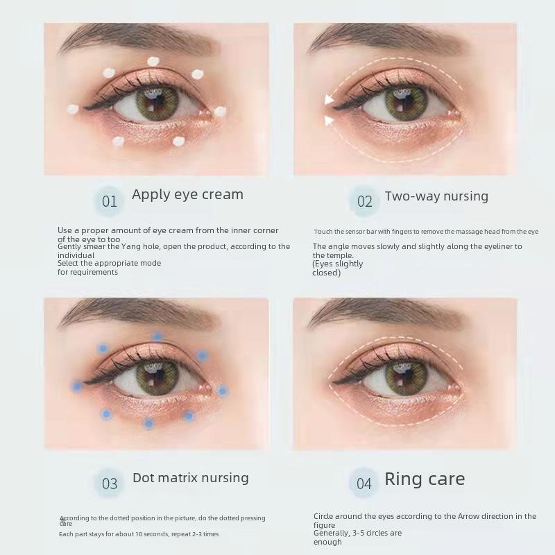 Elektrischer Augenmassagegerät mit Wärmekompression zur Entfernung von Augenringen und Schwellungen