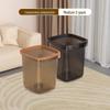 Light Luxury 11L Transparent Waste Bin Set (2-Pack)