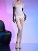Sexy Women Oil Glossy Shiny Crotchless Bodysuit Sheer See Through Sexy Tights One Piece Thongs Cospaly Maid Garters Leotard