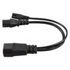IEC320 C14 Male to C13 C7 Female Power Cord Water Proof IEC320 Power Cable for Projectors 100‑250V 32cm
