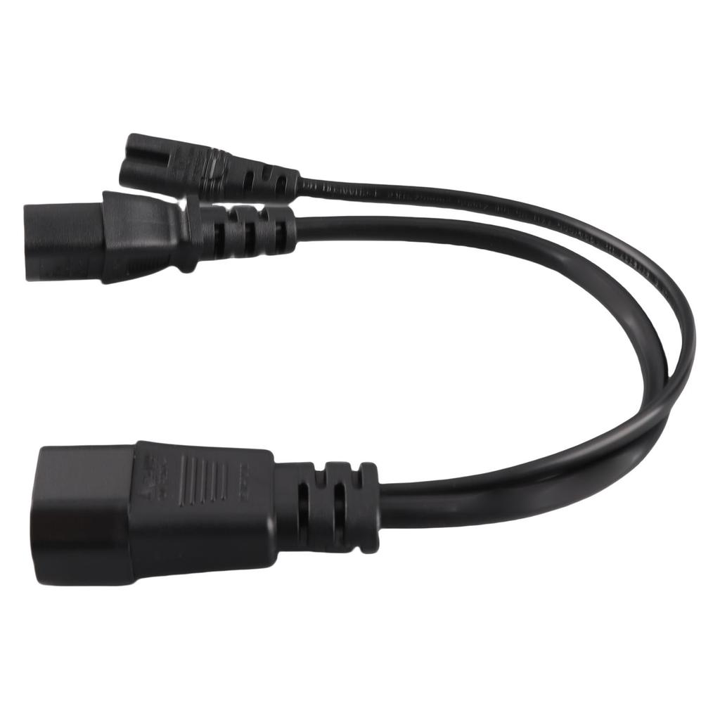 IEC320 C14 Male to C13 C7 Female Power Cord Water Proof IEC320 Power Cable for Projectors 100‑250V 32cm