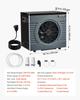 4920 W Pool Heat Pump, Electric Pool Heater for Above Ground Up To 18 M³, Max COP 5.29, Low Noise, GFCI Protection, 15-40 Heating Temperature for