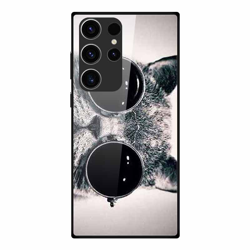 Phone Case For Samsung S23 Ultra Back Cover Case Tempered Glass Soft Funda For Samsung Galaxy S23 Plus Case S 23 + Ultra Coque