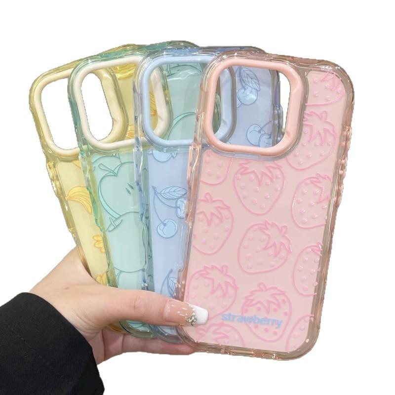 Niedliche Kreative Frucht für Apple 16 Promax Jelly Handyhülle für IPhone 15 Klein Frisch 14 Sturzsicher 13