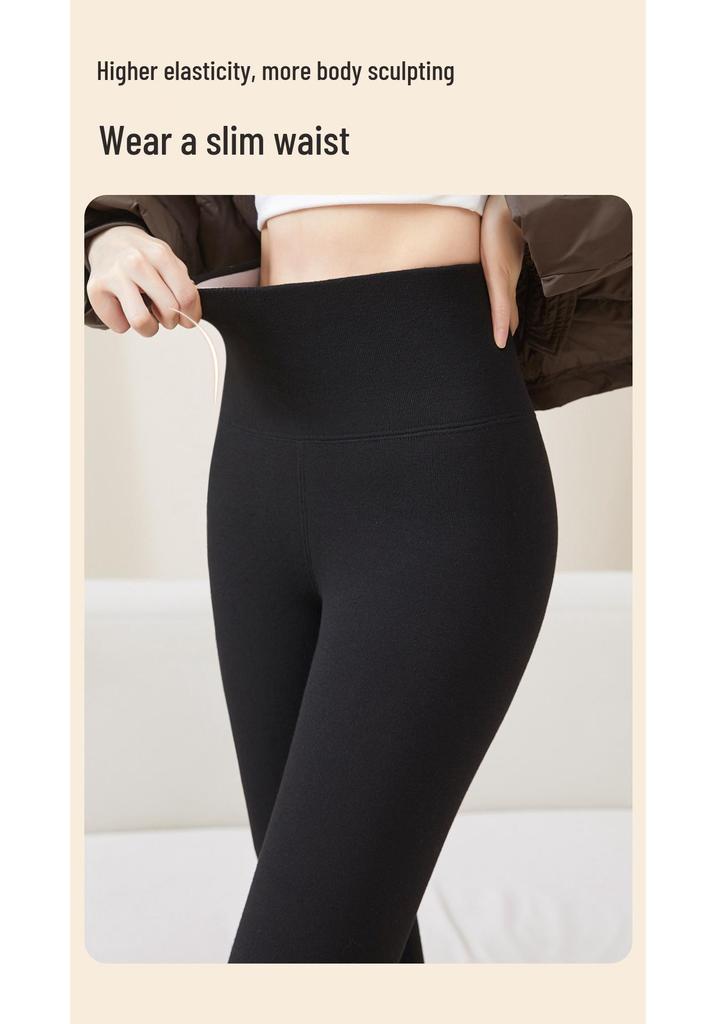 Women's Winter Warm Pants with Super Thick Velvet Lining, Cold-Proof Lamb Velvet, Plain Weave Design