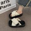 Platform slippers women's summer wear 2025 new fashion fairy style with skirt beach sandals