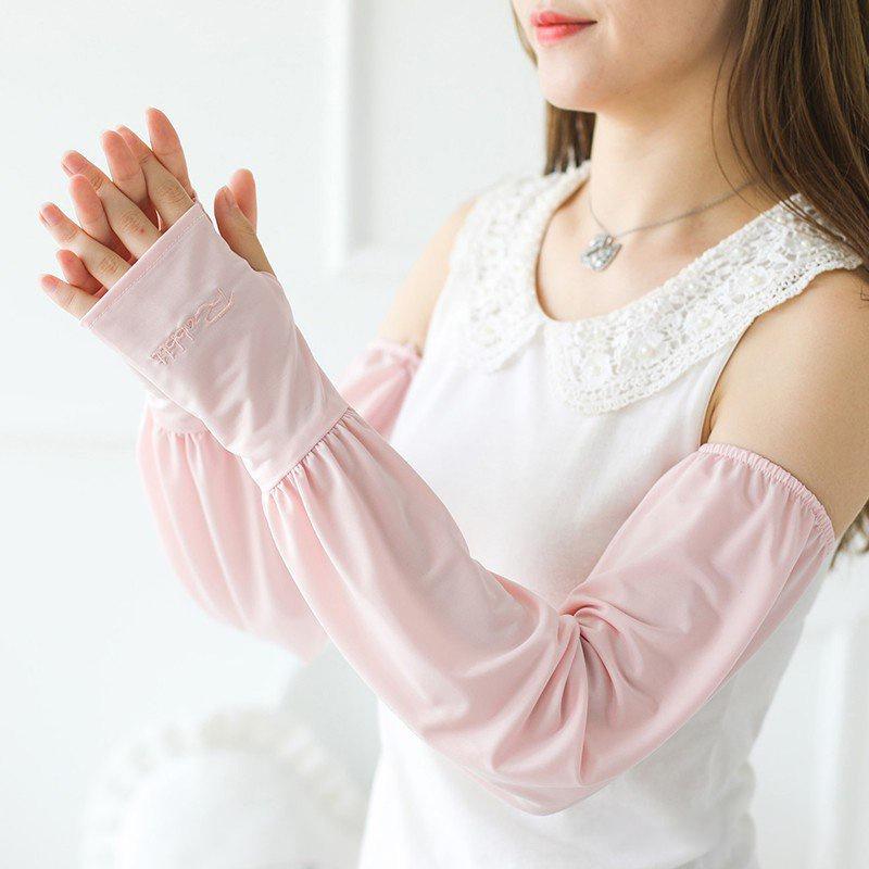 Summer Loose Sunscreen Driving Ice Silk Sleeve Female Long Length Uv Protection Sleeve Arm Arm Glove Ice Sleeves Uv Protection