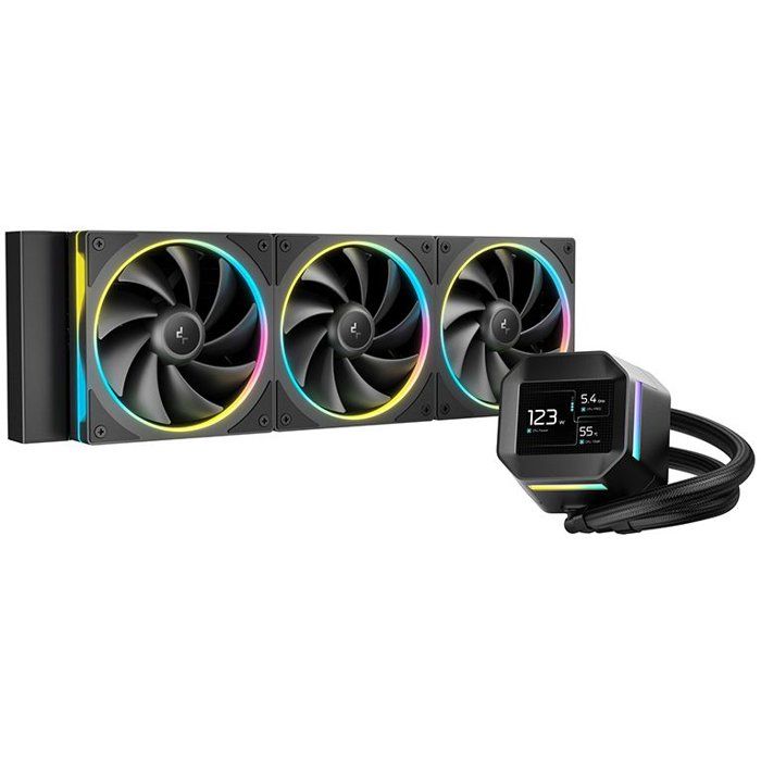 DEEPCOOL - R-LM360-BKDMMC-1 - Watercooling - 360mm AIO - Ecran IPS de 2,4 pouces - Noir - Pompe 6eme génération - 2500 a 3400 tr/min