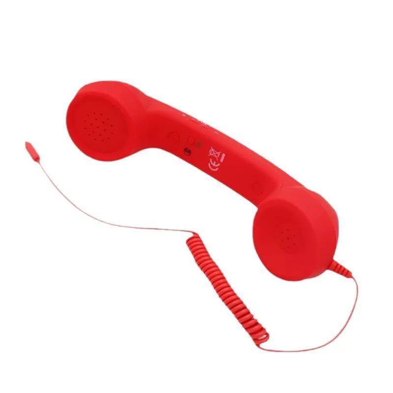 Micrófono de Teléfono con Auricular Grande Retro Anti-Radiación - Teléfono Auricular Regalo Genial