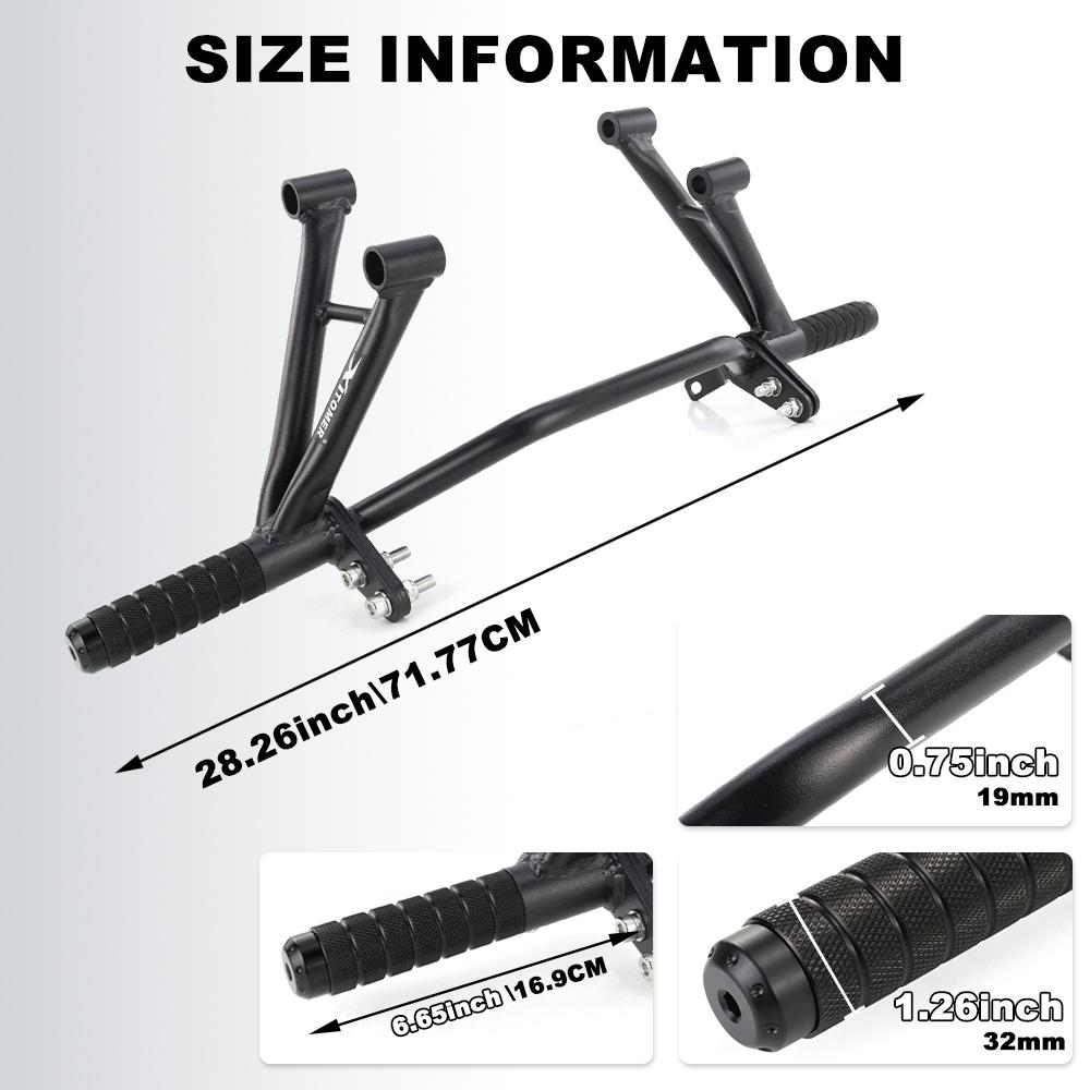 Motorcycle Rear Footrests Subcage For Kawasaki Ninja ZX-10R 2011-2025 ZX-10RR 2021-2025 Passenger Peg Support Stunt Protection