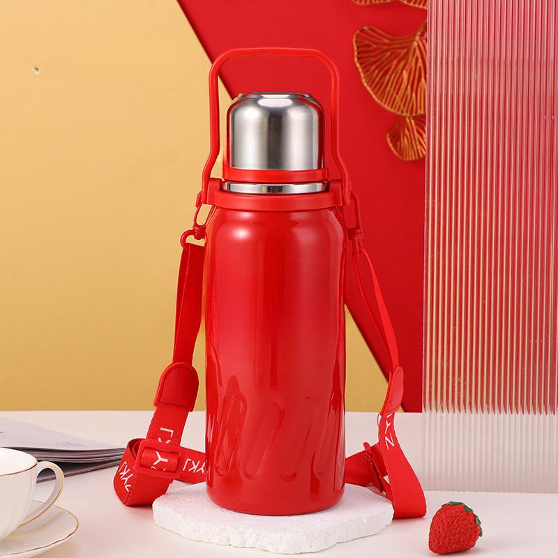 316 Edelstahl Thermos Tasse Tragbare Große Kapazität Outdoor Thermos Auto Reise Wasser Tasse